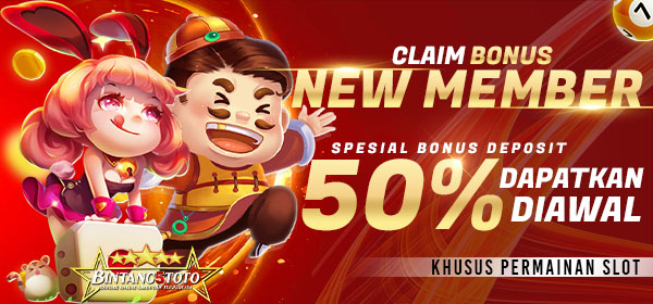BINTANG5TOTO: BONUS NEW MEMBER 50%